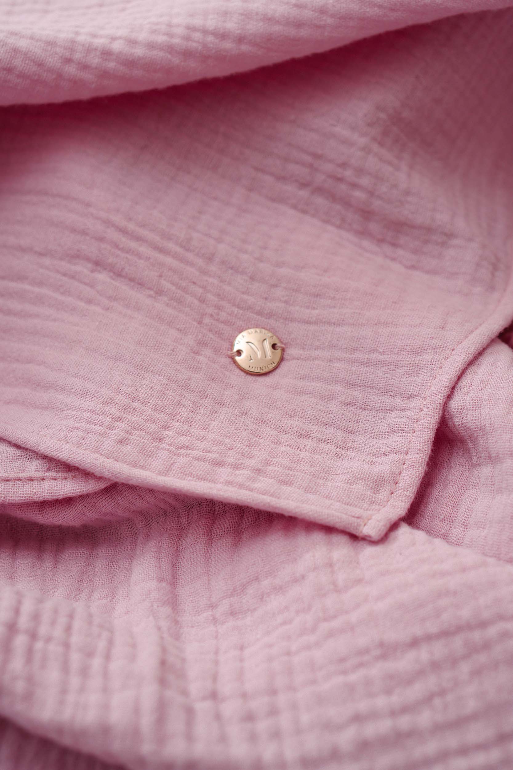 nachhaltiger Musselinschal Biobaumwolle Schal Damen Light Pink rosa Mia Marisa