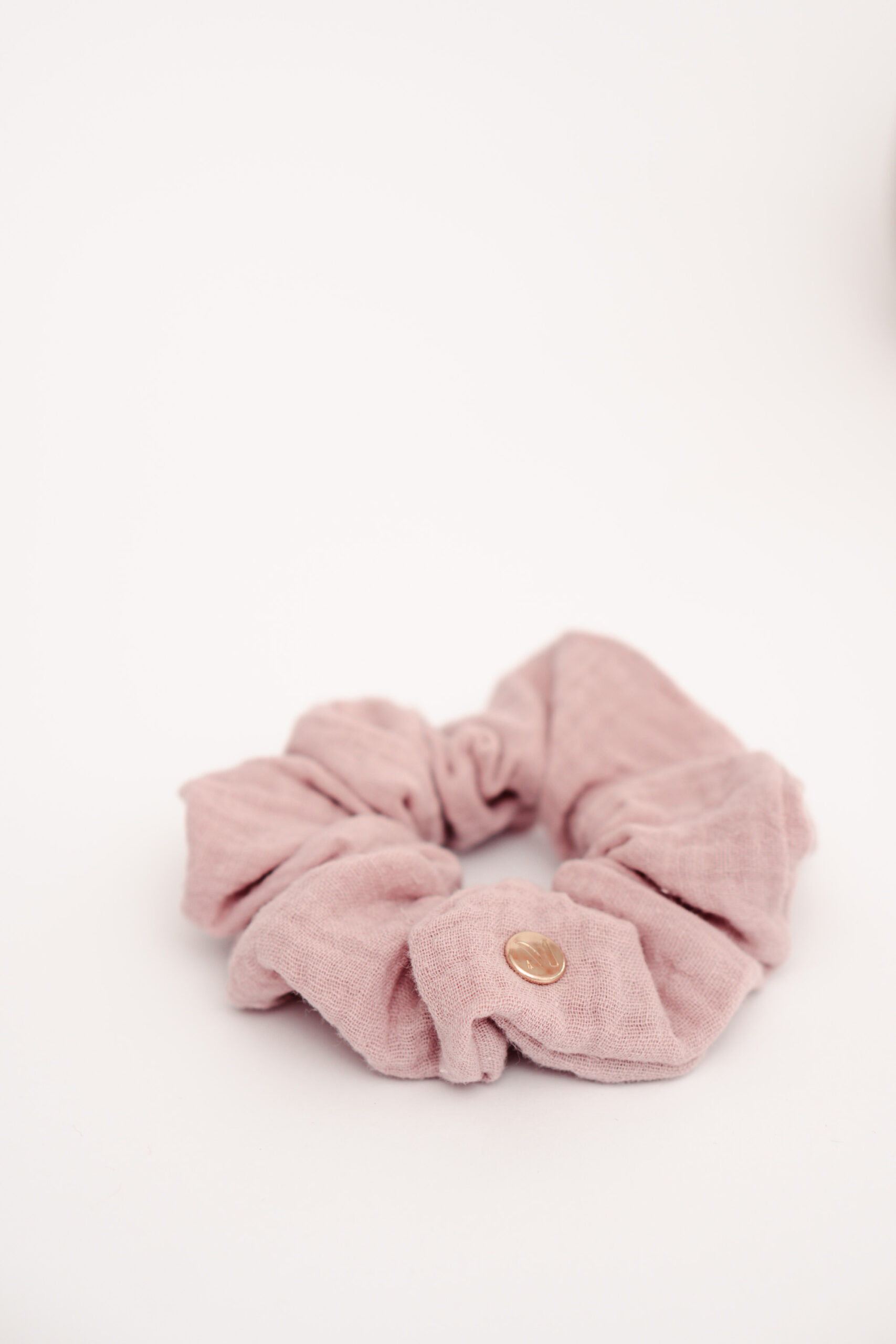 Geschenkidee für Frauen Scrunchie Set Musselin pink rosa beige